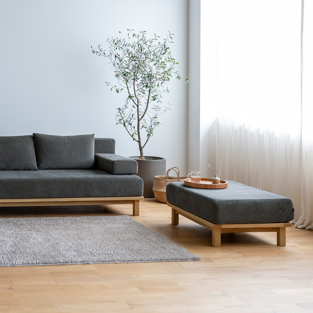 rect.unit sofa ottoman