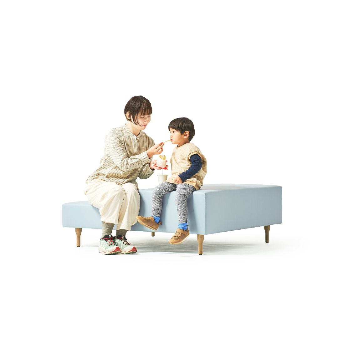 square stair sofa（color leather）