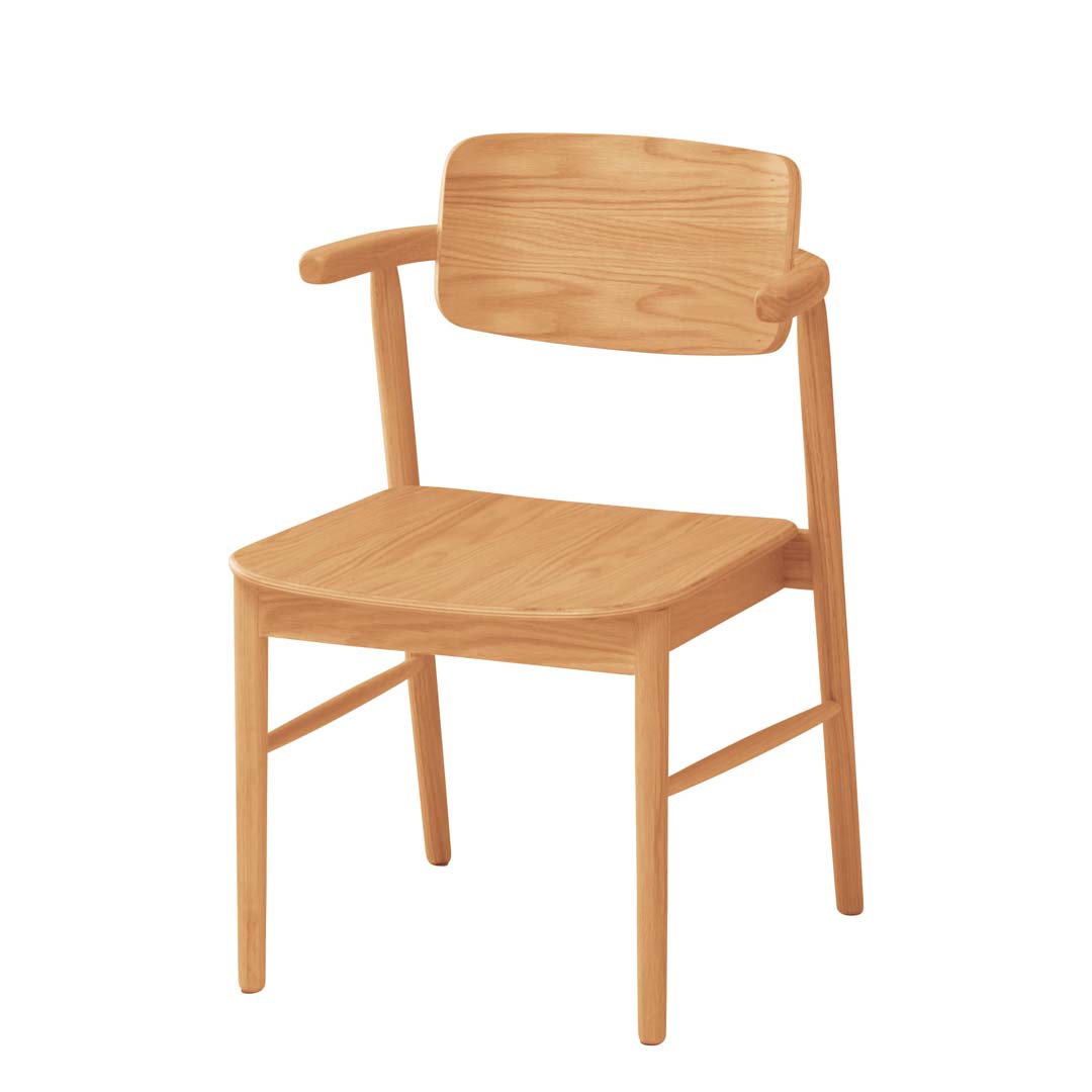 nook dining chair half arm